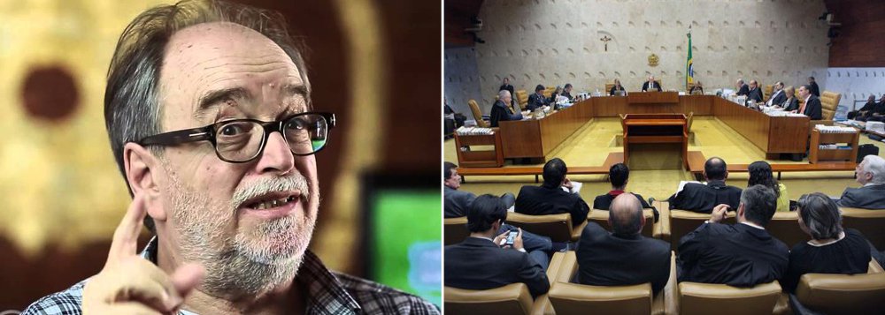 Jornalista Paulo Nogueira, do Diário do Centro do Mundo, questiona o fato do Supremo Tribunal Federal (STF) ainda não ter apreciado o afastamento do presidente da Câmara dos Deputados, Eduardo Cunha (PMDB-RJ), após vários meses das denúncias de corrupção contra ele virem à tona; segundo ele,a lentidão reforça aa tese de que "reformar a Justiça é tão imperioso quanto reformar o sistema político, como demonstra a lentidão criminosa como foi tratado o pedido de afastamento de Eduardo Cunha" (Foto: Paulo Emílio) Jornalista Paulo Nogueira, do Diário do Centro do Mundo, questiona o fato do Supremo Tribunal Federal (STF) ainda não ter apreciado o afastamento do presidente da Câmara dos Deputados, Eduardo Cunha (PMDB-RJ), após vários meses das denúncias de corrupção contra ele virem à tona; segundo ele,a lentidão reforça aa tese de que "reformar a Justiça é tão imperioso quanto reformar o sistema político, como demonstra a lentidão criminosa como foi tratado o pedido de afastamento de Eduardo Cunha"