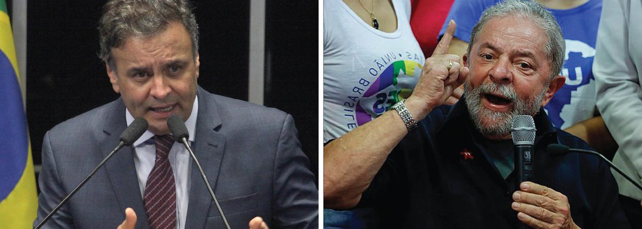 Presidente do PSDB, que foi citado pelo colega de Senado Delcídio do Amaral como beneficiário de esquema de propina em Furnas, prometeu ações judiciais para barrar a eventual nomeação do ex-presidente Lula como ministro do governo Dilma Rousseff; "A ida do ex-presidente Lula para um ministério reforça a certeza dos brasileiros de que o governo tem hoje como única preocupação a sua sobrevivência a qualquer custo", disse Aécio Neves; "Mais uma vez, o governo serve ao PT e não ao país. O PSDB está analisando as medidas judiciais cabíveis nesse caso", completou (Foto: Aquiles Lins) Presidente do PSDB, que foi citado pelo colega de Senado Delcídio do Amaral como beneficiário de esquema de propina em Furnas, prometeu ações judiciais para barrar a eventual nomeação do ex-presidente Lula como ministro do governo Dilma Rousseff; "A ida do ex-presidente Lula para um ministério reforça a certeza dos brasileiros de que o governo tem hoje como única preocupação a sua sobrevivência a qualquer custo", disse Aécio Neves; "Mais uma vez, o governo serve ao PT e não ao país. O PSDB está analisando as medidas judiciais cabíveis nesse caso", completou