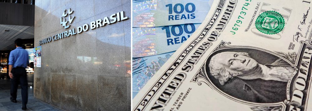Na tentativa de conter a queda do dólar, o Banco Central realizou ontem cinco leilões de "swap" cambial reverso, o que equivale a comprar dólares no mercado futuro, que somou US$ 5,250 bilhões, na terça, o BC já havia vendido valor recorde de US$ 8 bilhões na operação; a medida, no entanto, não foi suficiente para impedir que a moeda recuasse, voltando a atingir sua menor cotação do ano, R$ 3,477 (Foto: Roberta Namour) Na tentativa de conter a queda do dólar, o Banco Central realizou ontem cinco leilões de "swap" cambial reverso, o que equivale a comprar dólares no mercado futuro, que somou US$ 5,250 bilhões, na terça, o BC já havia vendido valor recorde de US$ 8 bilhões na operação; a medida, no entanto, não foi suficiente para impedir que a moeda recuasse, voltando a atingir sua menor cotação do ano, R$ 3,477