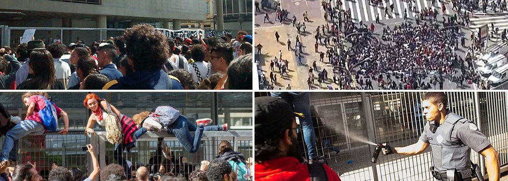 Em ocupação no Centro Paula Souza, no centro da capital, jovens reivindicam o fim dos cortes em verbas para a educação e protestam contra a chamada “reorganização disfarçada”, uma política adotada pela gestão do governador Geraldo Alckmin (PSDB), que vem fechando salas de aula; também exigem a instauração de uma Comissão Parlamentar de Inquérito (CPI) na Assembleia Legislativa para investigar desvios nas verbas da merenda escolar, escândalo que envolve o presidente da Casa, Fernando Capez (PSDB) (Foto: Roberta Namour) Em ocupação no Centro Paula Souza, no centro da capital, jovens reivindicam o fim dos cortes em verbas para a educação e protestam contra a chamada “reorganização disfarçada”, uma política adotada pela gestão do governador Geraldo Alckmin (PSDB), que vem fechando salas de aula; também exigem a instauração de uma Comissão Parlamentar de Inquérito (CPI) na Assembleia Legislativa para investigar desvios nas verbas da merenda escolar, escândalo que envolve o presidente da Casa, Fernando Capez (PSDB)