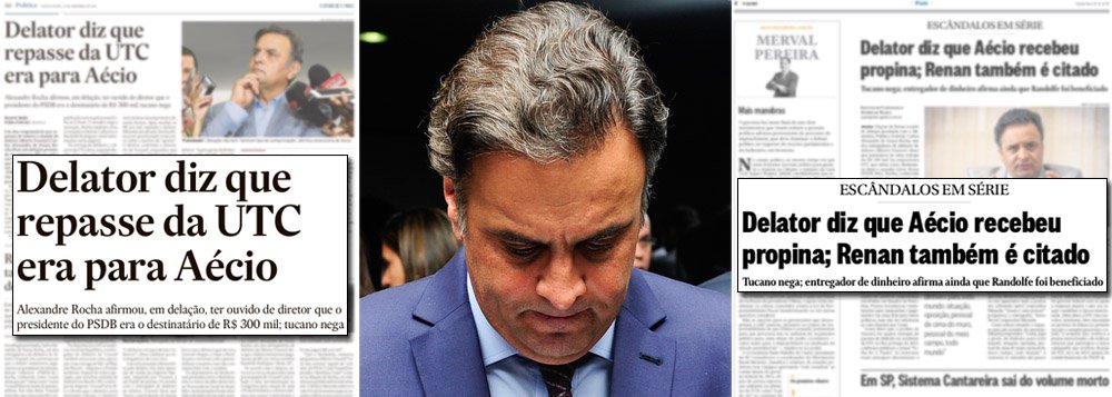 Denúncia de repasse de R$ 300 mil da empreiteira UTC ao senador tucano foi destaque nos jornais O Globo e Estadão neste 31 de dezembro, um dia depois de ter sido publicada em uma nota de rodapé na capa da Folha (Foto: Gisele Federicce) www.brasil247.com - Denúncia de repasse de R$ 300 mil da empreiteira UTC ao senador tucano foi destaque nos jornais O Globo e Estadão neste 31 de dezembro, um dia depois de ter sido publicada em uma nota de rodapé na capa da Folha