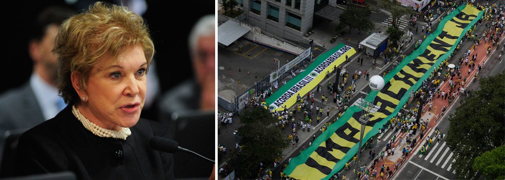Em artigo, senadora diz que movimentos como o Brasil Livre, de Kim Kataguiri, e Vem pra Rua "expressam algo de novo"; segundo Marta Suplicy, "este ano que se aproxima e que vem carregado de crises, de tragédias, de miséria, de violência e de atrocidades traz também a semente do novo" (Foto: Gisele Federicce) Em artigo, senadora diz que movimentos como o Brasil Livre, de Kim Kataguiri, e Vem pra Rua "expressam algo de novo"; segundo Marta Suplicy, "este ano que se aproxima e que vem carregado de crises, de tragédias, de miséria, de violência e de atrocidades traz também a semente do novo"