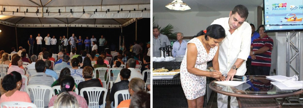A certeza de serem proprietários de um bem imóvel; é com esta garantia que 50 moradores do setor Santo Amaro encerram 2015, ao receberem os títulos de propriedade de imóveis no bairro; a entrega é realizada por técnicos da Secretaria Municipal de Habitação; segundo o diretor de Regularização Fundiária, Elias Martins, nesta primeira etapa estão sendo entregues títulos de habitação de interesse social, de famílias que conseguiram entregar toda a documentação necessária; os demais processos serão realizados em 2016 (Foto: Leonardo Lucena) A certeza de serem proprietários de um bem imóvel; é com esta garantia que 50 moradores do setor Santo Amaro encerram 2015, ao receberem os títulos de propriedade de imóveis no bairro; a entrega é realizada por técnicos da Secretaria Municipal de Habitação; segundo o diretor de Regularização Fundiária, Elias Martins, nesta primeira etapa estão sendo entregues títulos de habitação de interesse social, de famílias que conseguiram entregar toda a documentação necessária; os demais processos serão realizados em 2016