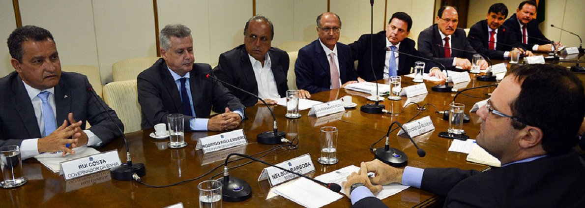 Brasília - Reunião de governadores com o ministro da Fazenda, Nelson Barbosa para discutir a crise econômica (Fabio Rodrigues Pozzebom/Agência Brasil) (Foto: José Barbacena) Brasília - Reunião de governadores com o ministro da Fazenda, Nelson Barbosa para discutir a crise econômica (Fabio Rodrigues Pozzebom/Agência Brasil)