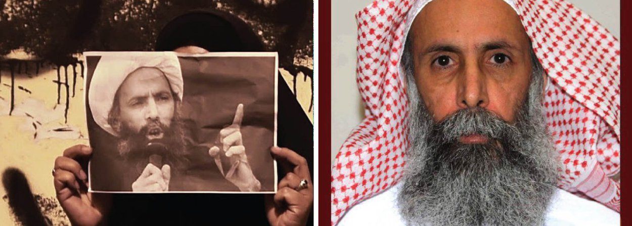 Arábia Saudita executou 47 pessoas, incluindo o xeique Nimr al-Nimr, clérigo da minoria xiita muçulmana; execução provocou reação contra a família Al Saud, que governa o país, e ameaça intensificar ainda mais a onda de conflito sectário na região; no Irã, uma teocracia xiita e rival da Arábia Saudita, mídias estatais exibiam a cobertura de clérigos e membros do governo elogiando Nimr e prevendo a queda da família sunita que governa a Arábia Saudita (Foto: Aquiles Lins) Arábia Saudita executou 47 pessoas, incluindo o xeique Nimr al-Nimr, clérigo da minoria xiita muçulmana; execução provocou reação contra a família Al Saud, que governa o país, e ameaça intensificar ainda mais a onda de conflito sectário na região; no Irã, uma teocracia xiita e rival da Arábia Saudita, mídias estatais exibiam a cobertura de clérigos e membros do governo elogiando Nimr e prevendo a queda da família sunita que governa a Arábia Saudita
