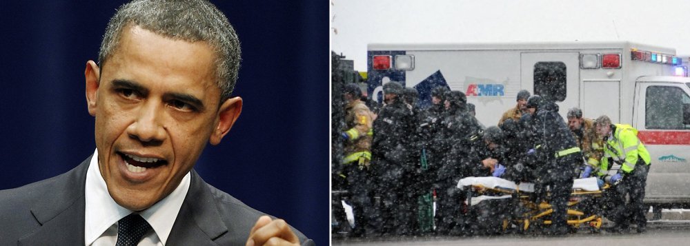 O presidente Barack Obama considerou que tem que acabar a epidemia de violência com armas que afeta os Estados Unidos, depois de um tiroteio ter causado três mortes em Colorado Springs na sexta-feira; "Temos que fazer alguma coisa sobre a fácil acessibilidade a armas de guerra nas nossas ruas para pessoas que não têm nada que empunhá-las. Ponto. Já basta!", disse Obama em comunicado, revelando que o atirador que matou três pessoas e feriu nove numa clínica de planejamento familiar usou uma arma de assalto usada pelas forças armadas (Foto: Romulo Faro) O presidente Barack Obama considerou que tem que acabar a epidemia de violência com armas que afeta os Estados Unidos, depois de um tiroteio ter causado três mortes em Colorado Springs na sexta-feira; "Temos que fazer alguma coisa sobre a fácil acessibilidade a armas de guerra nas nossas ruas para pessoas que não têm nada que empunhá-las. Ponto. Já basta!", disse Obama em comunicado, revelando que o atirador que matou três pessoas e feriu nove numa clínica de planejamento familiar usou uma arma de assalto usada pelas forças armadas