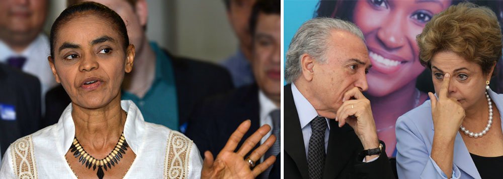 Ex-senadora e ex-candidata à presidência afirma que a presidente Dilma Rousseff "não tem mais a liderança política no País nem maioria no Congresso" e defende que "o melhor caminho para o Brasil é o processo que está no TSE, porque teria a cassação da chapa com a comprovação de que o dinheiro da corrupção foi usado para a campanha do vice e da presidente"; Marina Silva não defendeu o processo de impeachment que corre na Câmara, mas discordou que seja um golpe; "Impeachment não é golpe" (Foto: Gisele Federicce) Ex-senadora e ex-candidata à presidência afirma que a presidente Dilma Rousseff "não tem mais a liderança política no País nem maioria no Congresso" e defende que "o melhor caminho para o Brasil é o processo que está no TSE, porque teria a cassação da chapa com a comprovação de que o dinheiro da corrupção foi usado para a campanha do vice e da presidente"; Marina Silva não defendeu o processo de impeachment que corre na Câmara, mas discordou que seja um golpe; "Impeachment não é golpe"