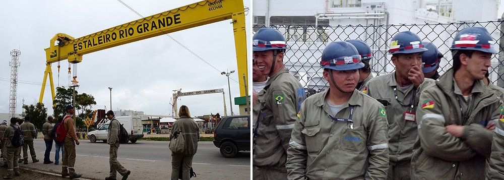 Consórcio de cinco empresas japonesas lideradas pela Mitsubishi assumiu participação de 30% na Ecovix, que controla o Estaleiro Rio Grande (ERG), há pouco mais de dois anos por US$ 300 milhões; venda deve ser feita por um valor simbólico e, com isso, o investimento será considerado integralmente perdido pelos japoneses (Foto: Roberta Namour) Consórcio de cinco empresas japonesas lideradas pela Mitsubishi assumiu participação de 30% na Ecovix, que controla o Estaleiro Rio Grande (ERG), há pouco mais de dois anos por US$ 300 milhões; venda deve ser feita por um valor simbólico e, com isso, o investimento será considerado integralmente perdido pelos japoneses