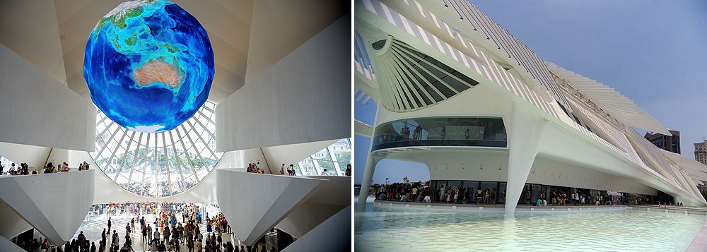 Matéria classifica o prédio na Praça Mauá, no Rio, de espetacular; obra do arquiteto espanhol Santiago Calatrava foi inaugurada no dia 17 de dezembro pela presidente Dilma Rousseff; segundo ela, o museu é um patrimônio histórico que em pouco tempo será da humanidade (Foto: Roberta Namour) Matéria classifica o prédio na Praça Mauá, no Rio, de espetacular; obra do arquiteto espanhol Santiago Calatrava foi inaugurada no dia 17 de dezembro pela presidente Dilma Rousseff; segundo ela, o museu é um patrimônio histórico que em pouco tempo será da humanidade