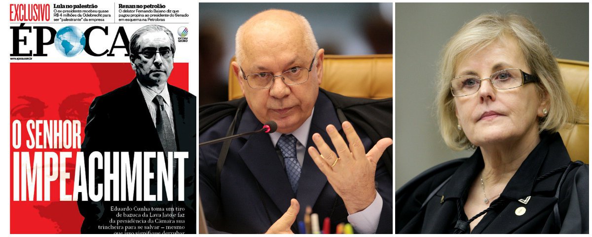 Réu no Supremo Tribunal Federal por corrupção, evasão de divisas e lavagem de dinheiro por meio de várias contas secretas na Suíça, o presidente da Câmara, Eduardo Cunha (PMDB-RJ), é retratado pela revista Época, do grupo Globo, como "O senhor impeachment", como se ele tivesse força para liderar qualquer iniciativa golpista – e isso sem falar no fato de que duas decisões recentes do Supremo Tribunal, concedidas pelos ministros Teori Zavascki e Rosa Weber, travaram seus movimentos; no entanto, para Época, é Cunha "quem conduz o ritmo do futuro político do País" (Foto: Leonardo Attuch) Réu no Supremo Tribunal Federal por corrupção, evasão de divisas e lavagem de dinheiro por meio de várias contas secretas na Suíça, o presidente da Câmara, Eduardo Cunha (PMDB-RJ), é retratado pela revista Época, do grupo Globo, como "O senhor impeachment", como se ele tivesse força para liderar qualquer iniciativa golpista – e isso sem falar no fato de que duas decisões recentes do Supremo Tribunal, concedidas pelos ministros Teori Zavascki e Rosa Weber, travaram seus movimentos; no entanto, para Época, é Cunha "quem conduz o ritmo do futuro político do País"
