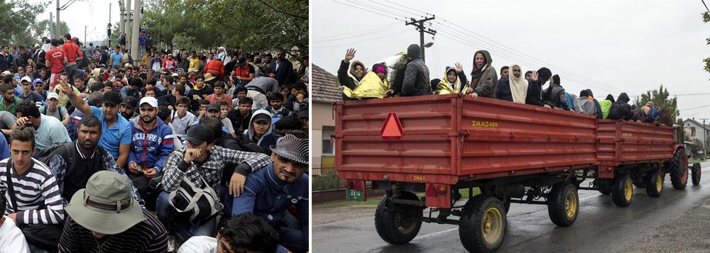 Dez mil migrantes entraram na Macedônia em 24 horas; "Desde a tarde de sábado até domingo às 18h, 10 mil migrantes foram registrados na Macedônia e o fluxo não diminuiu até à meia noite (20h em Brasília)", declarou a polícia macedônia; nova grande onda de refugiados na rota dos Balcãs pode provocar saturação mais ao Norte, na fronteira entre a Sérvia e a Croácia, e a Noroeste, entre a Croácia e a Eslovênia (Foto: Paulo Emílio) Dez mil migrantes entraram na Macedônia em 24 horas; "Desde a tarde de sábado até domingo às 18h, 10 mil migrantes foram registrados na Macedônia e o fluxo não diminuiu até à meia noite (20h em Brasília)", declarou a polícia macedônia; nova grande onda de refugiados na rota dos Balcãs pode provocar saturação mais ao Norte, na fronteira entre a Sérvia e a Croácia, e a Noroeste, entre a Croácia e a Eslovênia