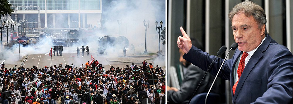 Segundo o colunista Ilimar Franco, o senador Álvaro Dias está de malas prontas para o PV; desembarca do PSDB para fugir da brutal queda de avaliação do governador Beto Richa no Paraná; com o Estado 'quebrado', a reeleição do tucano também foi marcada pelo massacre da PM em protesto de professores em Curitiba, que deixou mais de 200 professores feridos; além disso, seus aliados afirmam que a intenção de Dias é disputar as eleições presidenciais em 2018; o PV lançou Eduardo Jorge (SP) em 2014; o governador tucano de São Paulo, Geraldo Alckmin, também mantém conversas com o PSB para uma eventual filiação, de olho em 2018 (Foto: Roberta Namour) Segundo o colunista Ilimar Franco, o senador Álvaro Dias está de malas prontas para o PV; desembarca do PSDB para fugir da brutal queda de avaliação do governador Beto Richa no Paraná; com o Estado 'quebrado', a reeleição do tucano também foi marcada pelo massacre da PM em protesto de professores em Curitiba, que deixou mais de 200 professores feridos; além disso, seus aliados afirmam que a intenção de Dias é disputar as eleições presidenciais em 2018; o PV lançou Eduardo Jorge (SP) em 2014; o governador tucano de São Paulo, Geraldo Alckmin, também mantém conversas com o PSB para uma eventual filiação, de olho em 2018