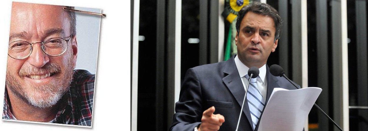 O jornalista Paulo Nogueira, em texto duro publicado, nesta quarta (23), no Diário do Centro do Mundo, afirma que se o senador Aécio Neves (PSDB) "tivesse caráter", dedicaria o dia a dar uma satisfação aos brasileiros sobre o escândalo aéreo em que está metido; o tucano utilizou um jatinho oficial para viajar 124 vezes ao Rio de Janeiro, segundo levantamento realizado pelo governo de MG; "Aécio não suporta ser fiscalizado. Em seus anos no governo de Minas, ele simplesmente eliminou a fiscalização. Estava tudo dominado. Certo de não ser cobrado, uma vez que obliterou a fiscalização mediante aparelhamentos, Aécio voou barbaridade e fez outras coisas indecentes, como colocar dinheiro público em rádios da família. Deve-se dar o nome correto a isso: é corrupção", afirma o editor do DCM (Foto: Valter Lima) O jornalista Paulo Nogueira, em texto duro publicado, nesta quarta (23), no Diário do Centro do Mundo, afirma que se o senador Aécio Neves (PSDB) "tivesse caráter", dedicaria o dia a dar uma satisfação aos brasileiros sobre o escândalo aéreo em que está metido; o tucano utilizou um jatinho oficial para viajar 124 vezes ao Rio de Janeiro, segundo levantamento realizado pelo governo de MG; "Aécio não suporta ser fiscalizado. Em seus anos no governo de Minas, ele simplesmente eliminou a fiscalização. Estava tudo dominado. Certo de não ser cobrado, uma vez que obliterou a fiscalização mediante aparelhamentos, Aécio voou barbaridade e fez outras coisas indecentes, como colocar dinheiro público em rádios da família. Deve-se dar o nome correto a isso: é corrupção", afirma o editor do DCM