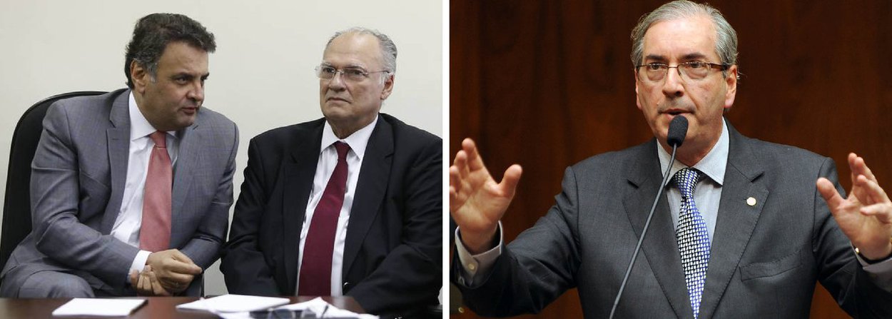 A cara de paisagem da oposição em relação à situação do presidente da Câmara tem as digitais dos presidentes do PSDB, senador Aécio Neves, e do PPS, deputado Roberto Freire; em encontro com líderes oposicionistas, os dois conseguiram dissuadir os líderes Mendonça Filho (DEM), Carlos Sampaio (PSDB) e da minoria, Bruno Araújo (PSDB), de lançar uma segunda nota contra Cunha, classificando como "gravíssimas" as denúncias vinda da Suíça; estratégia é poupar Cunha para estimulá-lo a aceitar o novo pedido de impeachment de Dilma (Foto: Aquiles Lins) A cara de paisagem da oposição em relação à situação do presidente da Câmara tem as digitais dos presidentes do PSDB, senador Aécio Neves, e do PPS, deputado Roberto Freire; em encontro com líderes oposicionistas, os dois conseguiram dissuadir os líderes Mendonça Filho (DEM), Carlos Sampaio (PSDB) e da minoria, Bruno Araújo (PSDB), de lançar uma segunda nota contra Cunha, classificando como "gravíssimas" as denúncias vinda da Suíça; estratégia é poupar Cunha para estimulá-lo a aceitar o novo pedido de impeachment de Dilma