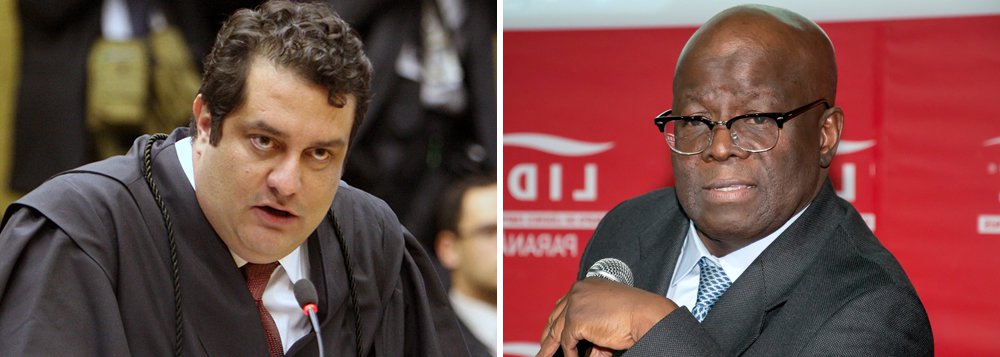 A juíza federal Célia Regina Bernardes, do Distrito Federal, determinou o arquivamento da ação movida pelo ex-presidente do STF contra o advogado Luiz Fernando Pacheco, acusando-o de calúnia, injúria e difamação durante sessão de julgamento da Ação Penal 470, em 11 de junho de 2014; Pacheco defendia o ex-presidente do PT José Genoino e estava inconformado por Barbosa não colocar em pauta um recurso para que o petista passasse a cumprir a sua pena em prisão domiciliar por causa de uma doença considerada grave (Foto: Aquiles Lins) A juíza federal Célia Regina Bernardes, do Distrito Federal, determinou o arquivamento da ação movida pelo ex-presidente do STF contra o advogado Luiz Fernando Pacheco, acusando-o de calúnia, injúria e difamação durante sessão de julgamento da Ação Penal 470, em 11 de junho de 2014; Pacheco defendia o ex-presidente do PT José Genoino e estava inconformado por Barbosa não colocar em pauta um recurso para que o petista passasse a cumprir a sua pena em prisão domiciliar por causa de uma doença considerada grave