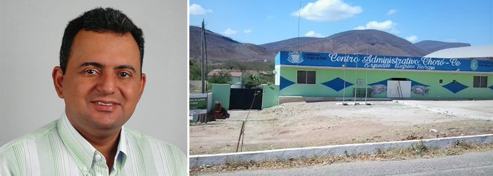 O vice-prefeito de Choró, Sidney Cavalcante (PT), foi assassinado nesta terça (24) após ser feito de refém por um homem armado no gabinete da Prefeitura do município, localizado a cerca de 180 Km da capital. O homem afirmou que o gestor tinha um caso com sua mulher e confessou que a matou e guardou seu corpo em um freezer no domingo (22). Após a negociação com a polícia, ele deu um tiro na própria cabeça (Foto: Rodrigo Rocha) O vice-prefeito de Choró, Sidney Cavalcante (PT), foi assassinado nesta terça (24) após ser feito de refém por um homem armado no gabinete da Prefeitura do município, localizado a cerca de 180 Km da capital. O homem afirmou que o gestor tinha um caso com sua mulher e confessou que a matou e guardou seu corpo em um freezer no domingo (22). Após a negociação com a polícia, ele deu um tiro na própria cabeça