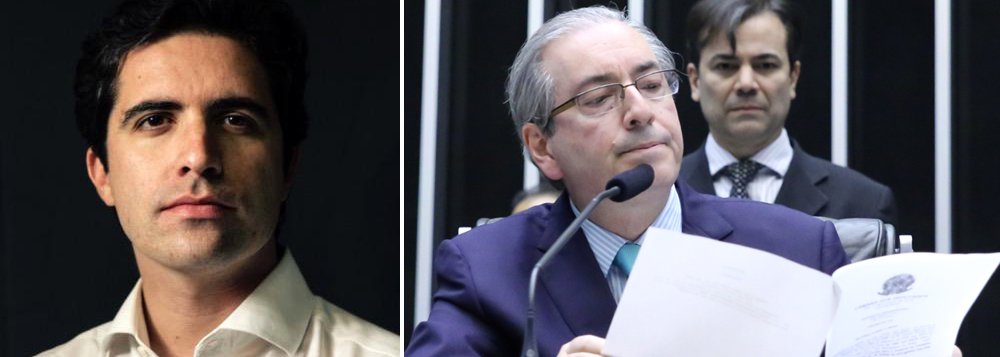 Colunista Bernardo Mello Franco lembra que o presidente da Câmara negou, em março, à CPI da Petrobras, a existência de “qualquer tipo de conta em qualquer lugar que não seja a conta que está declarada no seu Imposto de Renda"; ressalta que, a mentira e a omissão de informações relevantes sobre seu patrimônio caracteriza quebra de decoro parlamentar; “Se a previsão se confirmar, restará ao peemedebista deixar a cadeira e lutar para não perder o mandato de deputado”, diz (Foto: Roberta Namour) www.brasil247.com - Colunista Bernardo Mello Franco lembra que o presidente da Câmara negou, em março, à CPI da Petrobras, a existência de “qualquer tipo de conta em qualquer lugar que não seja a conta que está declarada no seu Imposto de Renda"; ressalta que, a mentira e a omissão de informações relevantes sobre seu patrimônio caracteriza quebra de decoro parlamentar; “Se a previsão se confirmar, restará ao peemedebista deixar a cadeira e lutar para não perder o mandato de deputado”, diz