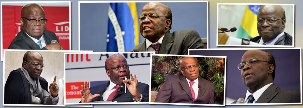Potencial candidato à presidência da República em 2018, o ex-ministro do STF Joaquim Barbosa foi apontado como a personalidade mais confiável do Brasil em 2015, segundo levantamento do Datafolha, divulgado nesta sexta-feria, 4; em uma escalda de 0 a 10 (nada confiável a totalmente confiável), Barbosa ficou com a nota média 5,9; sentimento anticorrupção, detectado em pesquisa recente como a maior preocupação do brasileiro, favorece a eventual candidatura do ministro, que já se posicionou contra o impeachment e se prepara para 2018; já o presidente da Câmara, Eduardo Cunha (PMDB), que deflagrou processo de impeachment, aparece com a pessoa menos confiável do Brasil, com nota 2,3; levantamento foi feito nos dias 25 e 26 de novembro com 3.451 pessoas em 185 cidades (Foto: Aquiles Lins) Potencial candidato à presidência da República em 2018, o ex-ministro do STF Joaquim Barbosa foi apontado como a personalidade mais confiável do Brasil em 2015, segundo levantamento do Datafolha, divulgado nesta sexta-feria, 4; em uma escalda de 0 a 10 (nada confiável a totalmente confiável), Barbosa ficou com a nota média 5,9; sentimento anticorrupção, detectado em pesquisa recente como a maior preocupação do brasileiro, favorece a eventual candidatura do ministro, que já se posicionou contra o impeachment e se prepara para 2018; já o presidente da Câmara, Eduardo Cunha (PMDB), que deflagrou processo de impeachment, aparece com a pessoa menos confiável do Brasil, com nota 2,3; levantamento foi feito nos dias 25 e 26 de novembro com 3.451 pessoas em 185 cidades