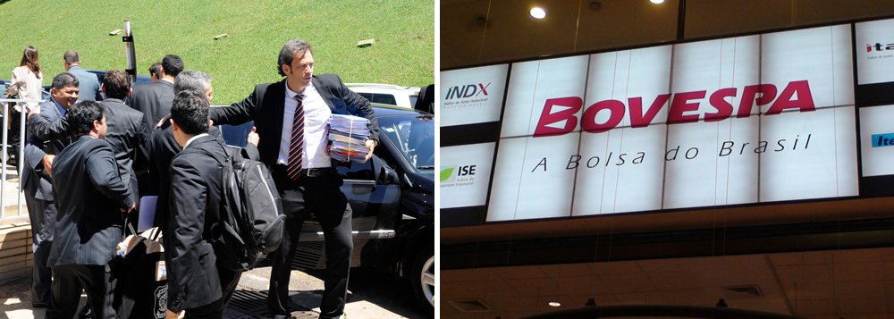 O Ibovespa fechou em queda nesta sexta-feira 27 e terminou a semana em baixa de 4,71%; o principal motivador do recuo foi o cenário político, com a prisão do empresário José Carlos Bumlai, do líder do governo no Senado, Delcídio Amaral (PT-MS), e do dono do BTG Pactual, André Esteves, pela Lava Jato; hoje, a instabilidade foi reforçada com notícias de que Delcídio está negociando os termos da sua delação premiada; as ações do BTG chegaram a cair 40% na quarta-feira, fechando em -22% (Foto: Gisele Federicce) O Ibovespa fechou em queda nesta sexta-feira 27 e terminou a semana em baixa de 4,71%; o principal motivador do recuo foi o cenário político, com a prisão do empresário José Carlos Bumlai, do líder do governo no Senado, Delcídio Amaral (PT-MS), e do dono do BTG Pactual, André Esteves, pela Lava Jato; hoje, a instabilidade foi reforçada com notícias de que Delcídio está negociando os termos da sua delação premiada; as ações do BTG chegaram a cair 40% na quarta-feira, fechando em -22%