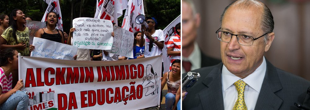 Quarta manifestação contra a "reorganização escolar", que pode levar ao fechamento de centenas de escolas, reúne estudantes, professores, movimentos sociais e sindicatos no centro de São Paulo; "Estamos juntos na luta contra a reorganização. Vamos parar escolas, estradas, o que for preciso para barrar a medida. Mas se o governador fechar alguma unidade, vamos ocupar e pôr para funcionar", disse Natália Szermeta, coordenadora estadual do movimento (Foto: Gisele Federicce) Quarta manifestação contra a "reorganização escolar", que pode levar ao fechamento de centenas de escolas, reúne estudantes, professores, movimentos sociais e sindicatos no centro de São Paulo; "Estamos juntos na luta contra a reorganização. Vamos parar escolas, estradas, o que for preciso para barrar a medida. Mas se o governador fechar alguma unidade, vamos ocupar e pôr para funcionar", disse Natália Szermeta, coordenadora estadual do movimento