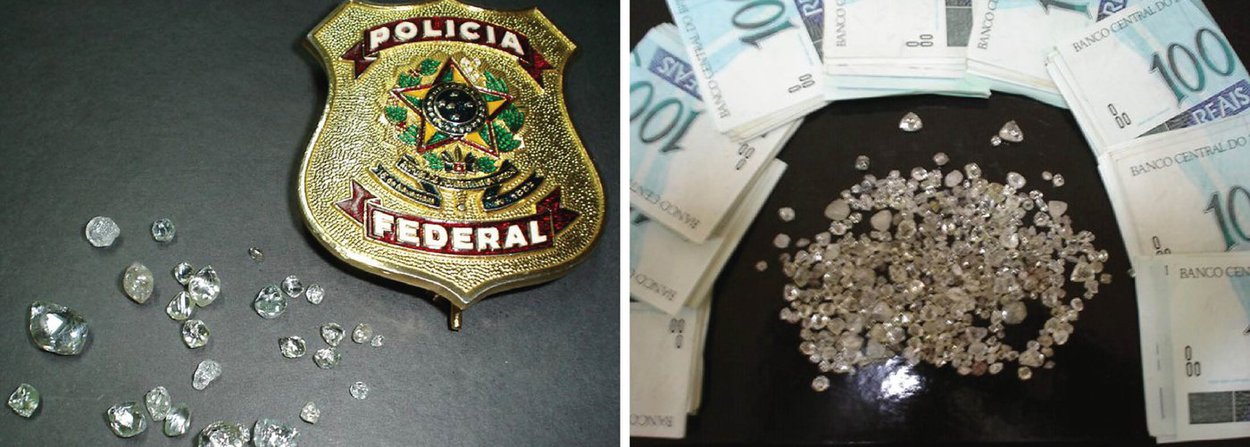De acordo com a polícia, uma organização criminosa formada por empresários, garimpeiros, comerciantes e indígenas era responsável pelo financiamento e promoção da exploração irregular de diamantes; Os acusados irão responder pelos crimes de extração de recursos minerais sem autorização, dano a unidade de conservação, usurpação de bem da união, receptação, organização criminosa, associação criminosa e lavagem de dinheiro (Foto: Luis Mauro Queiroz) De acordo com a polícia, uma organização criminosa formada por empresários, garimpeiros, comerciantes e indígenas era responsável pelo financiamento e promoção da exploração irregular de diamantes; Os acusados irão responder pelos crimes de extração de recursos minerais sem autorização, dano a unidade de conservação, usurpação de bem da união, receptação, organização criminosa, associação criminosa e lavagem de dinheiro