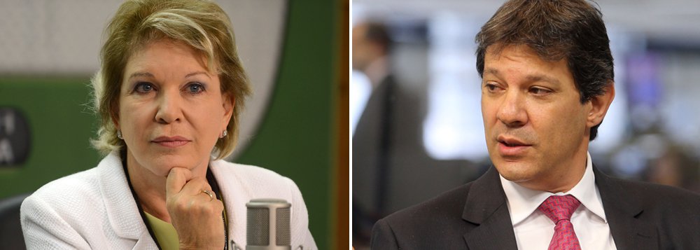 Agora senadora do PMDB, Marta Suplicy questiona gestão do prefeito petista Fernando Haddad, em SP, de olho em 2016: “Haddad tenta se passar como bom administrador e usa a melhoria da capacidade de endividamento de São Paulo, conquista de todos nós, como se obra sua fosse. O seu governo está acabando e até agora muito pouco fez pela cidade”; ‘Temos um prefeito que continua com sua cabeça, ausente e que não ouve, na academia. Muitas vezes chamado de "autista" por seus próprios "companheiros" de partido’, completou (Foto: Roberta Namour) Agora senadora do PMDB, Marta Suplicy questiona gestão do prefeito petista Fernando Haddad, em SP, de olho em 2016: “Haddad tenta se passar como bom administrador e usa a melhoria da capacidade de endividamento de São Paulo, conquista de todos nós, como se obra sua fosse. O seu governo está acabando e até agora muito pouco fez pela cidade”; ‘Temos um prefeito que continua com sua cabeça, ausente e que não ouve, na academia. Muitas vezes chamado de "autista" por seus próprios "companheiros" de partido’, completou