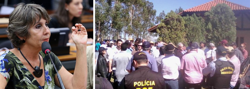 "É inadmissível que os poderes constituídos deste país assistam passivamente que as milícias, a serviço de fazendeiros, exterminem um povo, uma etnia e nada se faça de imediato para impedir tal genocídio", protesta, em nota, a deputada federal Erika Kokay (PT-DF), depois que de mais um ataque na noite desta quinta-feira 3 contra outro grupo Guarani-Kaiowá, menos de uma semana após a morte do líder indígena Simião Vilhalva (Foto: Gisele Federicce) "É inadmissível que os poderes constituídos deste país assistam passivamente que as milícias, a serviço de fazendeiros, exterminem um povo, uma etnia e nada se faça de imediato para impedir tal genocídio", protesta, em nota, a deputada federal Erika Kokay (PT-DF), depois que de mais um ataque na noite desta quinta-feira 3 contra outro grupo Guarani-Kaiowá, menos de uma semana após a morte do líder indígena Simião Vilhalva