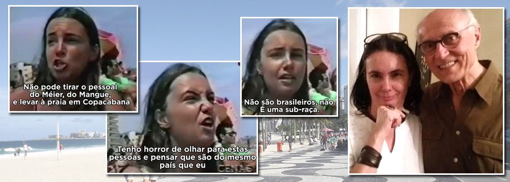 Angela Moss assumiu ser a protagonista de um documentário gravado nos anos 90 com ofensas racistas contra os suburbanos na praia e disse ter mudado desde então; hoje, se define como uma “bem-humorada cinquentona que evita e reconhece as armadilhas do ódio”, que passou da ultra direita para o comunismo (Foto: Roberta Namour) Angela Moss assumiu ser a protagonista de um documentário gravado nos anos 90 com ofensas racistas contra os suburbanos na praia e disse ter mudado desde então; hoje, se define como uma “bem-humorada cinquentona que evita e reconhece as armadilhas do ódio”, que passou da ultra direita para o comunismo