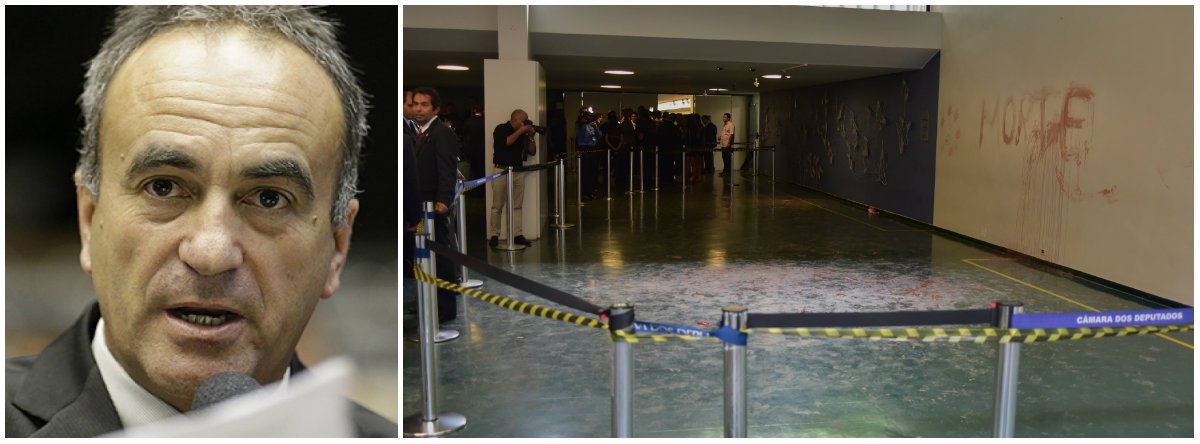 Deputado federal pelo PT-RS, Marcon (foto) criticou a Polícia Legislativa que ameaçou o prender durante confusão entre policiais e manifestantes que protestavam contra a Vale na Câmara; quatro foram presos, após espalharem lama nas paredes do hall; outro deputado, Padre João (PT-MG), também tentou evitar a violência policial; os dois congressistas foram agredidos; “São pessoas que estão no desespero, que perderam casa, perderam família, que vieram aqui para chamar a atenção das autoridades", disse Marcon, para quem a polícia é “despreparada e mal educada” (Foto: Leonardo Lucena) Deputado federal pelo PT-RS, Marcon (foto) criticou a Polícia Legislativa que ameaçou o prender durante confusão entre policiais e manifestantes que protestavam contra a Vale na Câmara; quatro foram presos, após espalharem lama nas paredes do hall; outro deputado, Padre João (PT-MG), também tentou evitar a violência policial; os dois congressistas foram agredidos; “São pessoas que estão no desespero, que perderam casa, perderam família, que vieram aqui para chamar a atenção das autoridades", disse Marcon, para quem a polícia é “despreparada e mal educada”