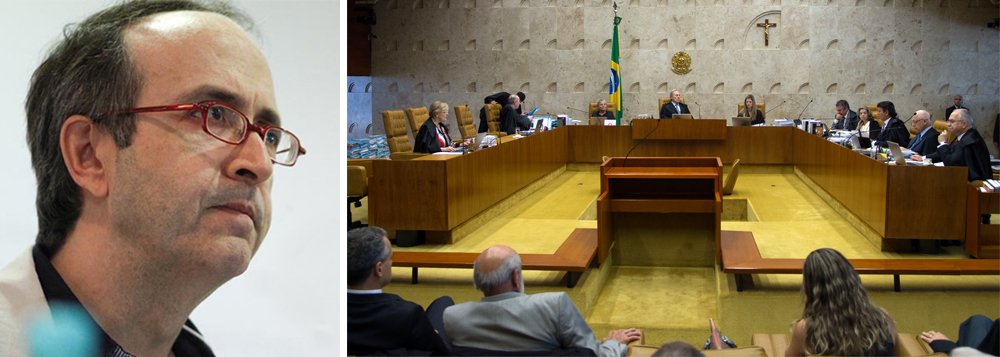 "Há gente querendo cassar Dilma? Nem precisa! O STF já cassou. E, com ela, mandou para o buraco o mandato de 27 governadores, de 513 deputados, de 81 senadores, de 5.570 prefeitos, de quase 60 mil vereadores e de todos os deputados estaduais", diz o blogueiro Reinaldo Azevedo; segundo ele; todos os políticos eleitos com doações privadas perderam legitimidade; "Nessas horas, eu realmente sinto vergonha de também ser bípede e não ter nem penas nem bico" (Foto: Leonardo Attuch) www.brasil247.com - "Há gente querendo cassar Dilma? Nem precisa! O STF já cassou. E, com ela, mandou para o buraco o mandato de 27 governadores, de 513 deputados, de 81 senadores, de 5.570 prefeitos, de quase 60 mil vereadores e de todos os deputados estaduais", diz o blogueiro Reinaldo Azevedo; segundo ele; todos os políticos eleitos com doações privadas perderam legitimidade; "Nessas horas, eu realmente sinto vergonha de também ser bípede e não ter nem penas nem bico"
