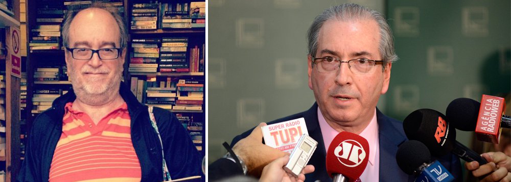 "É inacreditável, é intolerável, é ultrajante para todos os brasileiros o que ele vem fazendo para rebaixar o país ao nível de uma republiqueta", escreve Paulo Nogueira, do Diário do Centro do Mundo; "Já são mais de dois meses em que todo o Brasil sabe o que fez e do que é capaz o presidente da Câmara dos Deputados, o terceiro cargo na hierarquia nacional. E nada. Janot, Moro, o ministro da Justiça – ninguém é capaz de dar um basta?", cobra o jornalista (Foto: Gisele Federicce) "É inacreditável, é intolerável, é ultrajante para todos os brasileiros o que ele vem fazendo para rebaixar o país ao nível de uma republiqueta", escreve Paulo Nogueira, do Diário do Centro do Mundo; "Já são mais de dois meses em que todo o Brasil sabe o que fez e do que é capaz o presidente da Câmara dos Deputados, o terceiro cargo na hierarquia nacional. E nada. Janot, Moro, o ministro da Justiça – ninguém é capaz de dar um basta?", cobra o jornalista