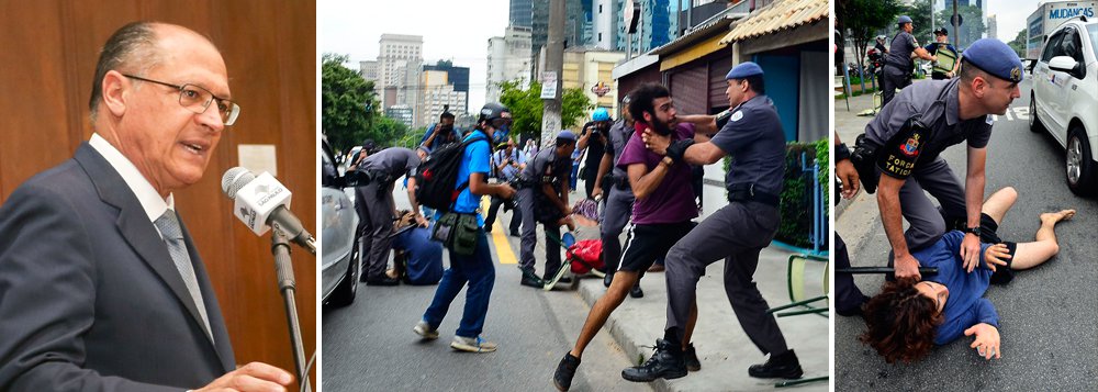 "O Movimento Nacional de Direitos Humanos, maior rede nacional de entidades de defesa dos direitos humanos, formada por mais de 300 entidades filiadas no Brasil, sendo mais de 50 delas no estado de São Paulo, vem a público manifestar sua indignação e repúdio diante na escalada de violência e de violações de Direitos Humanos promovidas pelo Governo do Estado de São Paulo contra crianças e adolescentes", diz nota divulgada pela entidade, sobre a repressão do governo paulista à ocupação das escolas pelos estudantes (Foto: Ana Pupulin) "O Movimento Nacional de Direitos Humanos, maior rede nacional de entidades de defesa dos direitos humanos, formada por mais de 300 entidades filiadas no Brasil, sendo mais de 50 delas no estado de São Paulo, vem a público manifestar sua indignação e repúdio diante na escalada de violência e de violações de Direitos Humanos promovidas pelo Governo do Estado de São Paulo contra crianças e adolescentes", diz nota divulgada pela entidade, sobre a repressão do governo paulista à ocupação das escolas pelos estudantes