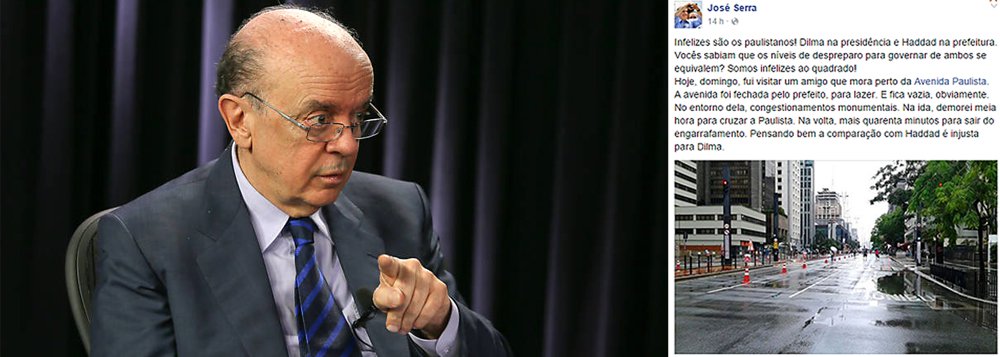 Serra foi (e ainda está sendo) massacrado nos comentários da publicação, num caso que provavelmente vai passar para os anais da "social media" como um dos seus maiores desastres (Foto: Reinaldo Del Dotore) Serra foi (e ainda está sendo) massacrado nos comentários da publicação, num caso que provavelmente vai passar para os anais da "social media" como um dos seus maiores desastres