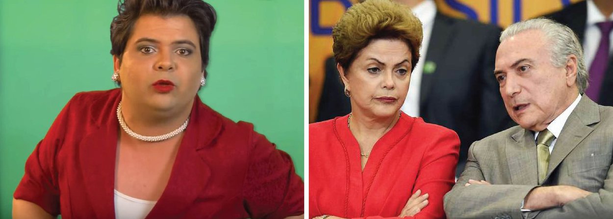 Num vídeo impagável, o humorista Gustavo Mendes diz a Michel Temer o que a presidente Dilma Rousseff gostaria de ter dito depois de ter recebido a "carta secreta" que vazou para o Brasil inteiro; assista (Foto: Leonardo Attuch) Num vídeo impagável, o humorista Gustavo Mendes diz a Michel Temer o que a presidente Dilma Rousseff gostaria de ter dito depois de ter recebido a "carta secreta" que vazou para o Brasil inteiro; assista