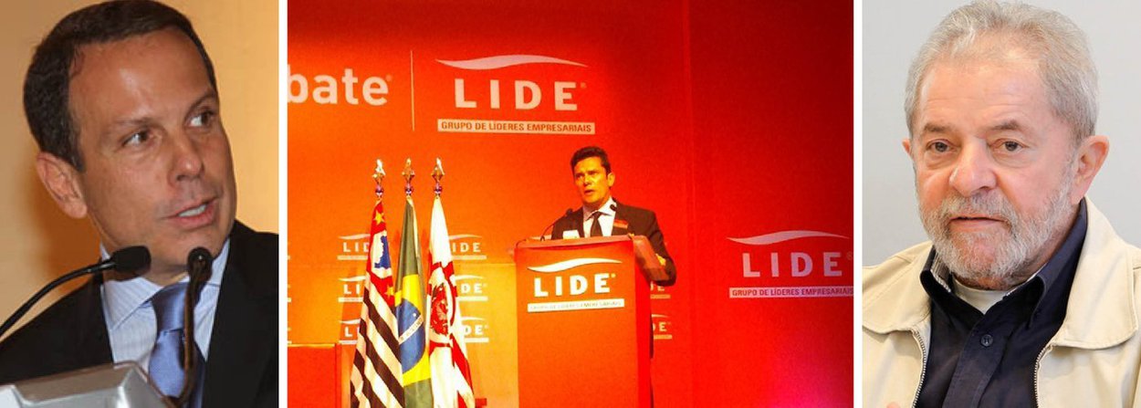 O juiz Sérgio Moro, responsável pela Operação Lava Jato, foi insistentemente questionado nesta quarta (24), em São Paulo, durante evento do LIDE, com cerca de 600 empresários, sobre uma suposta prisão do ex-presidente Lula; "Diante do que os autos indicam pode-se afirmar que a prisão do ex-presidente Luiz Inácio Lula da Silva é uma questão de tempo?", perguntou João Dória Junior, presidente do LIDE e pré-candidato do PSDB à prefeitura de SP; "Eu não falo sobre o que acontece ou não acontece na investigação para o futuro e acho que este tipo de pergunta deveria ser feita em relação a vários outros personagens tanto dentro da investigação, quanto fora da investigação. É o tipo de pergunta que não tem nem como começar a responder", respondeu Moro; Lula não é nem investigado na operação (Foto: Valter Lima) O juiz Sérgio Moro, responsável pela Operação Lava Jato, foi insistentemente questionado nesta quarta (24), em São Paulo, durante evento do LIDE, com cerca de 600 empresários, sobre uma suposta prisão do ex-presidente Lula; "Diante do que os autos indicam pode-se afirmar que a prisão do ex-presidente Luiz Inácio Lula da Silva é uma questão de tempo?", perguntou João Dória Junior, presidente do LIDE e pré-candidato do PSDB à prefeitura de SP; "Eu não falo sobre o que acontece ou não acontece na investigação para o futuro e acho que este tipo de pergunta deveria ser feita em relação a vários outros personagens tanto dentro da investigação, quanto fora da investigação. É o tipo de pergunta que não tem nem como começar a responder", respondeu Moro; Lula não é nem investigado na operação