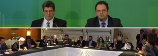 "O pacote fiscal não tira o governo da zona de risco, mas demonstra que ele ainda tem iniciativa e não respira por aparelhos. Isso é crucial nesta hora de cerco. Críticas, reações e ressalvas à parte, a reação inicial, a começar pelo PMDB de Michel Temer, está sendo bem melhor que a de dez dias atrás, depois do vazamento desastrado da proposta de recriação da CPMF", avalia a jornalista Tereza Cruvinel, a respeito das medidas econômicas apresentadas pelos ministros Joaquim Levy e Nelson Barbosa; ela destaca que "a base parlamentar também emitiu sinais de vitalidade, com o lançamento e a entrega a Dilma de um manifesto contra o impeachment" nesta terça-feira, "o primeiro contraponto à ofensiva da oposição" (Foto: Tereza Cruvinel) "O pacote fiscal não tira o governo da zona de risco, mas demonstra que ele ainda tem iniciativa e não respira por aparelhos. Isso é crucial nesta hora de cerco. Críticas, reações e ressalvas à parte, a reação inicial, a começar pelo PMDB de Michel Temer, está sendo bem melhor que a de dez dias atrás, depois do vazamento desastrado da proposta de recriação da CPMF", avalia a jornalista Tereza Cruvinel, a respeito das medidas econômicas apresentadas pelos ministros Joaquim Levy e Nelson Barbosa; ela destaca que "a base parlamentar também emitiu sinais de vitalidade, com o lançamento e a entrega a Dilma de um manifesto contra o impeachment" nesta terça-feira, "o primeiro contraponto à ofensiva da oposição"