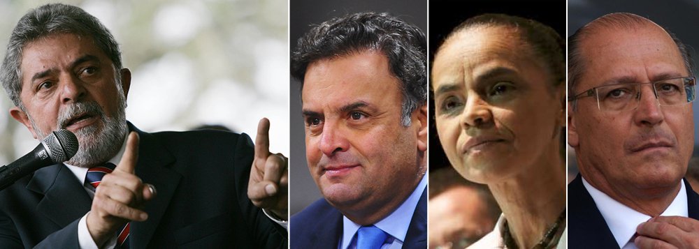 Pesquisa Datafolha deste fim de semana aponta que o ex-presidente Lula é considerado o melhor da história por 39% dos brasileiros; ele lidera a pesquisa com folga, mas seu número já foi bem melhor (71%); erosão da imagem de Lula também contribui para cenários eleitorais que favoreceriam a oposição; se as eleições de 2018 fossem hoje, Aécio teria 31%, contra 22% de Lula e 21% de Marina Silva; com Alckmin no lugar de Aécio, Marina apareceria na frente, com 28%; nas simulações de segundo turno, Aécio derrotaria tanto Lula como Marina; ela, por sua vez, venceria Lula e Alckmin, que também derrotaria o ex-presidente (Foto: Leonardo Attuch) Pesquisa Datafolha deste fim de semana aponta que o ex-presidente Lula é considerado o melhor da história por 39% dos brasileiros; ele lidera a pesquisa com folga, mas seu número já foi bem melhor (71%); erosão da imagem de Lula também contribui para cenários eleitorais que favoreceriam a oposição; se as eleições de 2018 fossem hoje, Aécio teria 31%, contra 22% de Lula e 21% de Marina Silva; com Alckmin no lugar de Aécio, Marina apareceria na frente, com 28%; nas simulações de segundo turno, Aécio derrotaria tanto Lula como Marina; ela, por sua vez, venceria Lula e Alckmin, que também derrotaria o ex-presidente