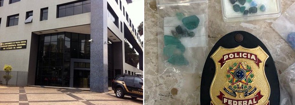 Operação Soldner reúne cerca de 200 policiais federais que estão cumprindo 58 mandados de prisão, busca e apreensão e conduções coercitivas em Goiás, Tocantins, Minas Gerais, no Distrito Federal, São Paulo, Pará e Pernambuco; objetivo é desarticular organização criminosa que atuava no comércio ilegal e na exportação massiva de minérios e pedras preciosas; PF estima que a movimentação do grupo durante a investigação foi R$ 500 milhões; minério e as pedras preciosas seguiam uma rota que passava por Portugal, pela Bélgica e por Israel, tendo como destino Dubai, nos Emirados Árabes Unidos (Foto: Aquiles Lins) Operação Soldner reúne cerca de 200 policiais federais que estão cumprindo 58 mandados de prisão, busca e apreensão e conduções coercitivas em Goiás, Tocantins, Minas Gerais, no Distrito Federal, São Paulo, Pará e Pernambuco; objetivo é desarticular organização criminosa que atuava no comércio ilegal e na exportação massiva de minérios e pedras preciosas; PF estima que a movimentação do grupo durante a investigação foi R$ 500 milhões; minério e as pedras preciosas seguiam uma rota que passava por Portugal, pela Bélgica e por Israel, tendo como destino Dubai, nos Emirados Árabes Unidos