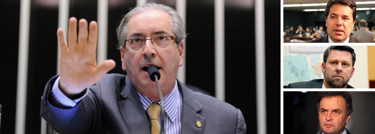 Acossado pela Lava Jato e investigado na Suíça, o presidente da Câmara dos Deputados decidiu hoje se vingar do País; obstruiu uma sessão do Congresso que avaliaria os vetos da presidente Dilma Rousseff sobre a chamada pauta-bomba, que equivale a duas CPMFs, com o apoio de líderes da oposição como Mendonça Filho (DEM) e Carlos Sampaio (PSDB); senador Aécio Neves também é tido como aliado; alvo de tantas acusações, Eduardo Cunha fatalmente terá seu caso aceito pelo STF; será que neste momento ele perderá o apoio da oposição golpista e dos meios de comunicação que ainda estão do seu lado? (Foto: Gisele Federicce) Acossado pela Lava Jato e investigado na Suíça, o presidente da Câmara dos Deputados decidiu hoje se vingar do País; obstruiu uma sessão do Congresso que avaliaria os vetos da presidente Dilma Rousseff sobre a chamada pauta-bomba, que equivale a duas CPMFs, com o apoio de líderes da oposição como Mendonça Filho (DEM) e Carlos Sampaio (PSDB); senador Aécio Neves também é tido como aliado; alvo de tantas acusações, Eduardo Cunha fatalmente terá seu caso aceito pelo STF; será que neste momento ele perderá o apoio da oposição golpista e dos meios de comunicação que ainda estão do seu lado?