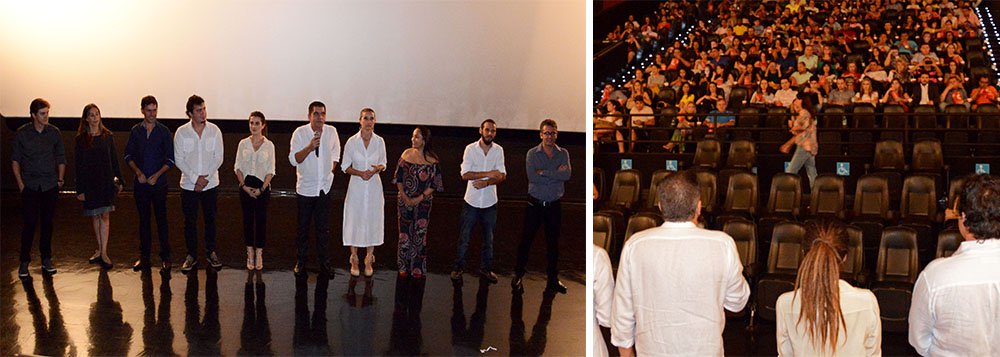 Com cenas filmadas em Palmas, o filme "Operações Especiais" teve sua pré-estreia nessa quinta-feira, 24, no Cinemark da Capital; sessão cntou com a presença do prefeito Carlos Amastha (PSB), autoridades municipais, da atriz Cléo Pires, que protagoniza o longa, além do diretor Tomás Portella; "Este filme é um marco, pois mostra que também temos potencialidade na área do audiovisual, dentre tantas outras potencialidades da nossa cidade, que pode nos trazer desenvolvimento econômico, além de render muita mídia positiva para Palmas", declarou Amastha; estreia nacional nos cinemas acontecerá no próximo dia 15 de outubro, em 350 salas do País (Foto: Aquiles Lins) Com cenas filmadas em Palmas, o filme "Operações Especiais" teve sua pré-estreia nessa quinta-feira, 24, no Cinemark da Capital; sessão cntou com a presença do prefeito Carlos Amastha (PSB), autoridades municipais, da atriz Cléo Pires, que protagoniza o longa, além do diretor Tomás Portella; "Este filme é um marco, pois mostra que também temos potencialidade na área do audiovisual, dentre tantas outras potencialidades da nossa cidade, que pode nos trazer desenvolvimento econômico, além de render muita mídia positiva para Palmas", declarou Amastha; estreia nacional nos cinemas acontecerá no próximo dia 15 de outubro, em 350 salas do País