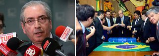 "Esse era Eduardo Cunha no começo do ano. Um pato gordo, garboso, quase um pavão, dando as ordens no galinheiro, cantando de galo, fazendo alarde... Quando um marreco sorridente pediu para também entrar no samba", escreve Alex Solnik, em seu blog no 247; "O marreco era na verdade um tucano disfarçado", que tinha com o pato o interesse comum de "deglutir Dilma"; "Tudo estava caminhando bem até que o pato caiu na Lava Pato" e "a coisa ficou feia"; o pato viu "o mundo desabar a seus pés", até que Jaques Wagner o consolou: "Eu sei quem pode salvá-lo"; "Quem? Quem?", perguntou; "A Dilma. Ela adoraria ter um pato manco na presidência da Câmara até 2017"; leia a íntegra (Foto: Alex Solnik) "Esse era Eduardo Cunha no começo do ano. Um pato gordo, garboso, quase um pavão, dando as ordens no galinheiro, cantando de galo, fazendo alarde... Quando um marreco sorridente pediu para também entrar no samba", escreve Alex Solnik, em seu blog no 247; "O marreco era na verdade um tucano disfarçado", que tinha com o pato o interesse comum de "deglutir Dilma"; "Tudo estava caminhando bem até que o pato caiu na Lava Pato" e "a coisa ficou feia"; o pato viu "o mundo desabar a seus pés", até que Jaques Wagner o consolou: "Eu sei quem pode salvá-lo"; "Quem? Quem?", perguntou; "A Dilma. Ela adoraria ter um pato manco na presidência da Câmara até 2017"; leia a íntegra