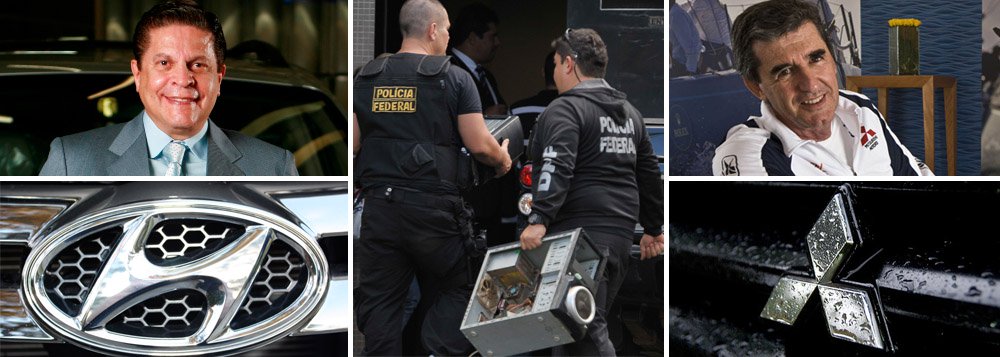 Empresários Carlos Alberto de Oliveira Andrade, dono do grupo Caoa, que representa a montadora sul-coreana Hyundai no Brasil, e Eduardo Souza Ramos, da MMC Automotores, que fabrica veículos Mitsubishi no Brasil, estão entre os 19 indiciados pela Polícia Federal nesta quinta-feira 25 no inquérito que investiga a "compra" de medidas provisórias para favorecer o setor automotivo, apurado pela Operação Zelotes; seus nomes, porém, receberam praticmaente nenhum destaque na mídia, uma vez que são grandes anunciantes dos principais veículos de comunicação (Foto: Ana Pupulin) Empresários Carlos Alberto de Oliveira Andrade, dono do grupo Caoa, que representa a montadora sul-coreana Hyundai no Brasil, e Eduardo Souza Ramos, da MMC Automotores, que fabrica veículos Mitsubishi no Brasil, estão entre os 19 indiciados pela Polícia Federal nesta quinta-feira 25 no inquérito que investiga a "compra" de medidas provisórias para favorecer o setor automotivo, apurado pela Operação Zelotes; seus nomes, porém, receberam praticmaente nenhum destaque na mídia, uma vez que são grandes anunciantes dos principais veículos de comunicação