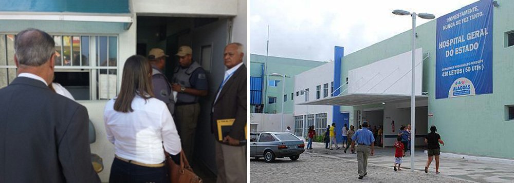 Denúncias de precariedade no atendimento e falta de insumos levou integrantes do Tribunal de Contas do Estado de Alagoas (TCE-AL) a realizar uma inspeção nas instalações do Hospital Geral do Estado (HGE) e na Maternidade Escola Santa Mônica (Mesm); intenção da fiscalização é checar se as obras do hospital e da maternidade foram feitas a contento e se os equipamentos estavam funcionando (Foto: Voney Malta) Denúncias de precariedade no atendimento e falta de insumos levou integrantes do Tribunal de Contas do Estado de Alagoas (TCE-AL) a realizar uma inspeção nas instalações do Hospital Geral do Estado (HGE) e na Maternidade Escola Santa Mônica (Mesm); intenção da fiscalização é checar se as obras do hospital e da maternidade foram feitas a contento e se os equipamentos estavam funcionando