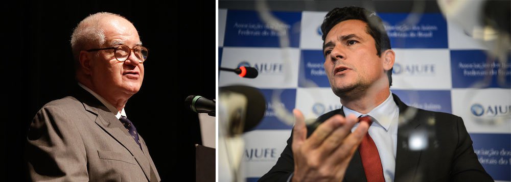"Explicando sua decisão de incluir o 'evento 133', que grampeou Dilma, Moro disse: 'Não havia reparado antes no ponto, mas não vejo maior relevância'. Pode-se fazer tudo por Moro, menos papel de bobo. Sua explicação ofende a inteligência alheia, e a repercussão do gesto mostrou sua relevância. O juiz tem tanta convicção de que está sempre certo que se julga incapaz de errar", diz o colunista Sergio Moro, sobre a realização e a divulgação de um grampo contra a presidente Dilma Rousseff, que não estava coberto por autorização judicial (Foto: Leonardo Attuch) "Explicando sua decisão de incluir o 'evento 133', que grampeou Dilma, Moro disse: 'Não havia reparado antes no ponto, mas não vejo maior relevância'. Pode-se fazer tudo por Moro, menos papel de bobo. Sua explicação ofende a inteligência alheia, e a repercussão do gesto mostrou sua relevância. O juiz tem tanta convicção de que está sempre certo que se julga incapaz de errar", diz o colunista Sergio Moro, sobre a realização e a divulgação de um grampo contra a presidente Dilma Rousseff, que não estava coberto por autorização judicial