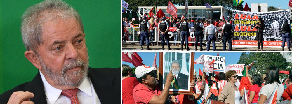"Nunca será demais ressaltar a importância dos protestos de hoje, dia 18, contra o golpe de Estado, em defesa do Estado Democrático de Direito. Vinte e sete anos depois da primeira eleição para presidente, a democracia brasileira encontra-se numa situação de impasse e ameaça de ruína. Os protestos de hoje destinam-se a montar a necessária linha de resistência a essa situação, ponto de partida para uma evolução favorável, do ponto de vista da maioria dos brasileiros", avalia Paulo Moreira Leite, colunista do 247; o jornalista alerta como "risco imediato" um "golpe judicial", depois que o juiz Sérgio Moro divulgou grampos de Lula e Dilma (Foto: Paulo Moreira Leite) "Nunca será demais ressaltar a importância dos protestos de hoje, dia 18, contra o golpe de Estado, em defesa do Estado Democrático de Direito. Vinte e sete anos depois da primeira eleição para presidente, a democracia brasileira encontra-se numa situação de impasse e ameaça de ruína. Os protestos de hoje destinam-se a montar a necessária linha de resistência a essa situação, ponto de partida para uma evolução favorável, do ponto de vista da maioria dos brasileiros", avalia Paulo Moreira Leite, colunista do 247; o jornalista alerta como "risco imediato" um "golpe judicial", depois que o juiz Sérgio Moro divulgou grampos de Lula e Dilma