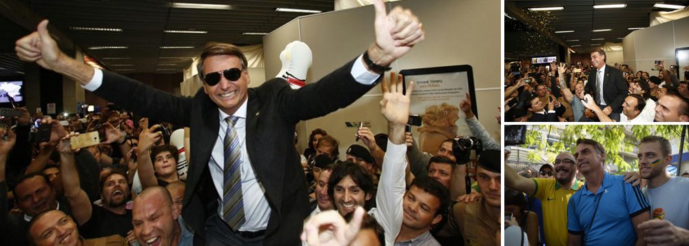 "Os rapazes idolatram o jeito de ele falar, a boca torta num esgar que fica mais estranho quando ele está nervoso, o jeito de ele andar, o jeito dele ser. Bolsonaro gosta de ficar entre esses machos e os machos gostam de estar com Bolsonaro", diz o jornalista Kiko Nogueira, diretor-adjunto do DCM; "Bolsonaro exerce um intenso apelo homoerótico sobre seu eleitorado. É o fascínio homossexual do fascismo, disfarçado sob a homofobia" (Foto: Leonardo Attuch) "Os rapazes idolatram o jeito de ele falar, a boca torta num esgar que fica mais estranho quando ele está nervoso, o jeito de ele andar, o jeito dele ser. Bolsonaro gosta de ficar entre esses machos e os machos gostam de estar com Bolsonaro", diz o jornalista Kiko Nogueira, diretor-adjunto do DCM; "Bolsonaro exerce um intenso apelo homoerótico sobre seu eleitorado. É o fascínio homossexual do fascismo, disfarçado sob a homofobia"