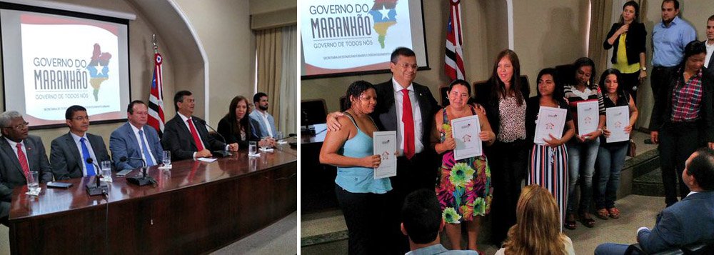O governador Flávio Dino anunciou o início de importantes obras para o Estado, que também garantirão o avanço do programa “Mais IDH”; segundo ele, "serão investidos R$ 53 milhões em recursos estaduais e federais, para intervenções urbanas em 12 municípios"; o chefe do executivo também informou serão 17 obras realizadas pela Secretaria das Cidades e Desenvolvimento Urbano; em São Luís, as intervenções autorizadas para o PAC Rio Anil construirão 2.720 apartamentos para acomodar as famílias retiradas de palafitas às margens do Rio Anil (Foto: Leonardo Lucena) O governador Flávio Dino anunciou o início de importantes obras para o Estado, que também garantirão o avanço do programa “Mais IDH”; segundo ele, "serão investidos R$ 53 milhões em recursos estaduais e federais, para intervenções urbanas em 12 municípios"; o chefe do executivo também informou serão 17 obras realizadas pela Secretaria das Cidades e Desenvolvimento Urbano; em São Luís, as intervenções autorizadas para o PAC Rio Anil construirão 2.720 apartamentos para acomodar as famílias retiradas de palafitas às margens do Rio Anil