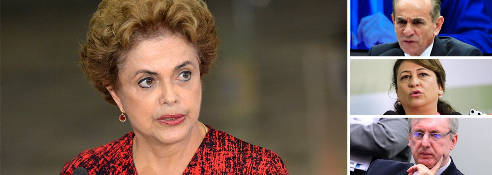 Dos sete ministros que representam o PMDB no governo Dilma Rousseff, três resistem à ideia de se exonerar dos respectivos cargos. Marcelo Castro (Saúde), Celso Pansera (Ciência e Tecnologia) e Kátia Abreu (Agricultura); Kátia inclusive cogita trocar o PMDB pelo PSD para ficar no cargo; Pansera esteve nesta segunda-feira no Palácio do Jaburu e comunicou a Michel Temer sua pretensão de permanecer ao lado de Dilma; tanto ele quanto os demais que resistirem, pode sofrer processo de expulsão; Henrique Alves, do Turismo, já entregou o cargo nessa segunda (Foto: Aquiles Lins) Dos sete ministros que representam o PMDB no governo Dilma Rousseff, três resistem à ideia de se exonerar dos respectivos cargos. Marcelo Castro (Saúde), Celso Pansera (Ciência e Tecnologia) e Kátia Abreu (Agricultura); Kátia inclusive cogita trocar o PMDB pelo PSD para ficar no cargo; Pansera esteve nesta segunda-feira no Palácio do Jaburu e comunicou a Michel Temer sua pretensão de permanecer ao lado de Dilma; tanto ele quanto os demais que resistirem, pode sofrer processo de expulsão; Henrique Alves, do Turismo, já entregou o cargo nessa segunda