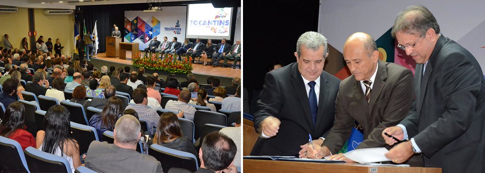 Como uma das medidas para reorganizar a máquina administrativa, o governador de Tocantins, Marcelo Miranda, deu posse nesta a novos secretários de estado. Para o chefe do executivo local, os novos auxiliares têm a missão de promover as áreas estratégicas do governo para dar resposta às demandas dos tocantinenses; "A experiência dos novos companheiros que se juntam à nossa equipe vai proporcionar os resultados que o povo quer e a sociedade tanto cobra", disse Miranda (Foto: Leonardo Lucena) Como uma das medidas para reorganizar a máquina administrativa, o governador de Tocantins, Marcelo Miranda, deu posse nesta a novos secretários de estado. Para o chefe do executivo local, os novos auxiliares têm a missão de promover as áreas estratégicas do governo para dar resposta às demandas dos tocantinenses; "A experiência dos novos companheiros que se juntam à nossa equipe vai proporcionar os resultados que o povo quer e a sociedade tanto cobra", disse Miranda