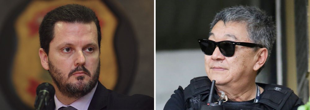 Quem afirma é o delgado Igor Romário de Paula, que conduz a operação; "Com a condenação do Newton Ishii confirmada, vamos analisar as consequências disso e avaliar a possibilidade de ele continuar conosco", afirmou; Newton Hidenori Ishii teve recurso negado pelo STJ contra a condenação por integrar uma organização criminosa acusada de contrabandear mercadorias do Paraguai; Igor Romário disse, entretanto, que "se trata de um funcionário competente"; ícone do combate à corrupção, o Japonês da Federal pode ser preso por currupção (Foto: Aquiles Lins) Quem afirma é o delgado Igor Romário de Paula, que conduz a operação; "Com a condenação do Newton Ishii confirmada, vamos analisar as consequências disso e avaliar a possibilidade de ele continuar conosco", afirmou; Newton Hidenori Ishii teve recurso negado pelo STJ contra a condenação por integrar uma organização criminosa acusada de contrabandear mercadorias do Paraguai; Igor Romário disse, entretanto, que "se trata de um funcionário competente"; ícone do combate à corrupção, o Japonês da Federal pode ser preso por currupção